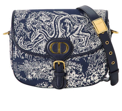 Dior Medium Bobby Bag, &pound;1,800, Handbags, Blue, Canvas, Front view